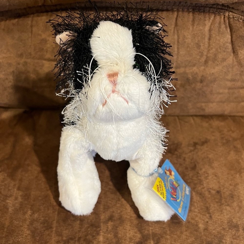 Ganz Webkinz Black & White Cat Kitten Sealed Unused Code Tag HM016 NEW